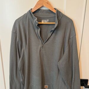 Carhartt Men's Zip Up Gray Pullover
